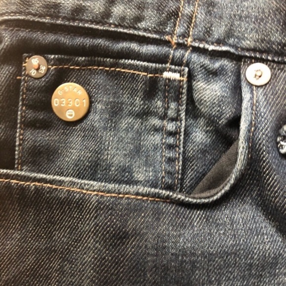 G Star Raw 33 01 Straight Leg Jeans 31x32 - Picture 3 of 8